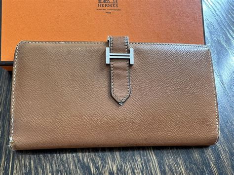 hermes bearn wallet tri-fold soleil|Bearn wallet .